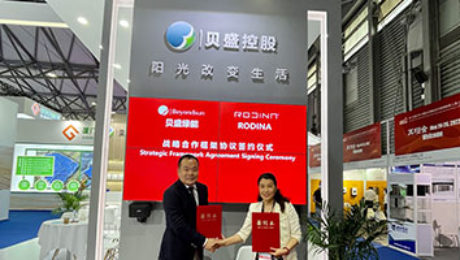 Beyondsun and RODINA announce 1.2 GW strategic agreement in PV module supply